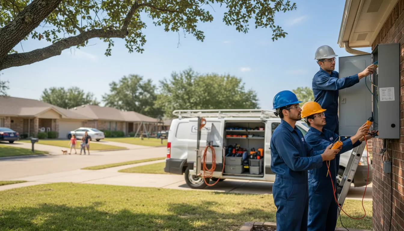 Certified electrician providing emergency electrical services in Poughkeepsie, AR